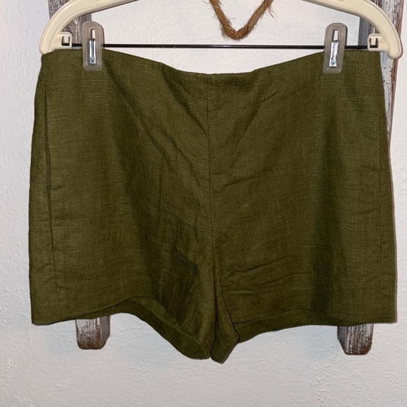 Tory Burch Olive Green Women's Shorts - Picture 1 of 5